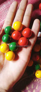 Multi Color Irregular Shape Chunky <b>Plastic</b> Resin And Wooden With Texture Loose <b>Beads</b> for Jewelry Making Resin Balls Gemstone - Product Image 3