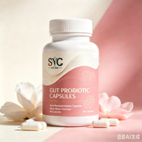 Capsules de Probiotiques pour Adultes Marque Blanche OEM – Équilibre Intestinal, Bien-être Saisonnier, Formule Multi-Souches – 90 Capsules/Flacon – Vente en Gros