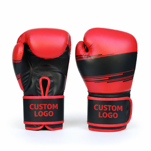 Custom Logo Custom Brand Professional MMA Training <b>Gloves</b> Full Finger Laced PU Leather High Quality <b>Moisture</b> Wicking Fighting - Product Image 1