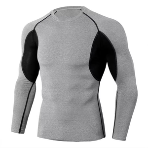 Unisex Full Sleeve Rash Guard <b>Compression</b> <b>Shirt</b> Quick Dry Polyester Sportswear Fitness Training Top <b>Black</b> UPF50+ Anti-Bacterial - Product Image 6