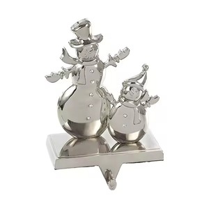Luxury Metal Holiday <b>Stocking</b> <b>Holder</b> for Seasonal Interior Decoration Projects - Product Image 2