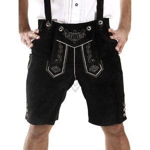 Lederhosen traditionnels bavarois pour hommes de qualité supérieure, design élégant et moderne, décoration brodée, cuir de haute qualité, shorts Lederhosen - Product Image 2