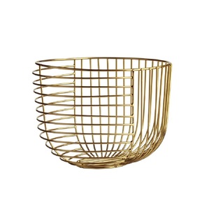Best Selling Black Color Metal <b>Wire</b> <b>Basket</b> for Kitchen & Living Room Tabletop Decoration Customized Size Shape - Product Image 5