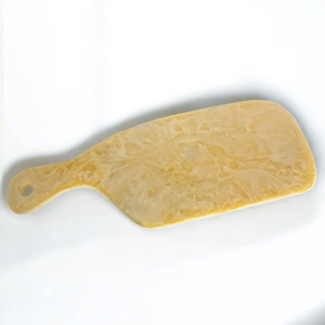Tabla de cortar rectangular de mármol con asa, bloque de corte de piedra natural para uso en la cocina, tablas Candice - Product Image 3