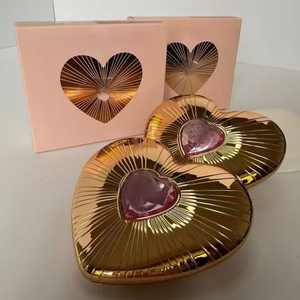 Bulk 13g Two-Tone Heart <b>Blush</b> Peach Bean Paste Red & Rose Pink <b>Blush</b> Makeup - Product Image 2