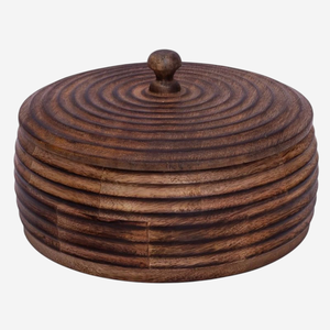 Olla de Madera de Diseño Personalizada, Estilo Clásico, Duradera, Multifuncional, con Tapa de Madera, Ecológica, para Servir en la Cocina, Hecha a Mano - Product Image 5