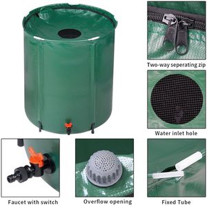 Serbatoio Pieghevole per Raccolta Acqua Piovana da 50 Galloni - Verde, Forniture per Giardino - Product Image 4