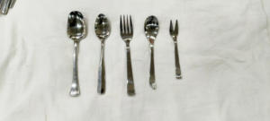 Wholesale Compact Steel Cutlery Spoons & <b>Fork</b> Simple Design with Mirror Polish for Weddings - Product Image 5