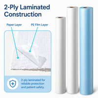 Rouleau de papier jetable pour table de podologie, housse de protection en PE pour les cliniques de soins des pieds