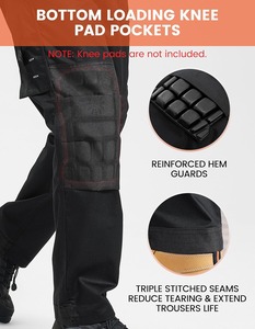 Premium Carpenter Utility Pants Heavy Duty Reinforced <b>Cargo</b> <b>Work</b> Trousers Manufacturer - Product Image 6