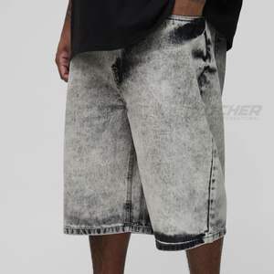 Shorts en jean à jambe droite pour homme, écologiques, respirants, décontractés, streetwear d'été, en Spandex/Polyester, vêtements de tous les jours - Product Image 5