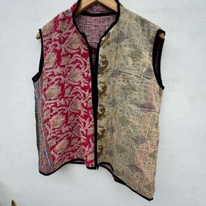 Woven Wool Cotton Blazer Shawl Collar Full Sleeve Hand Embroidery Print Autumn Eco-Friendly Women's <b>Kantha</b> <b>jackets</b> - Product Image 4
