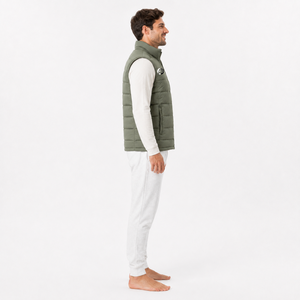 warm padded men <b>puffer</b> <b>vest</b> <b>jacket</b> designed with lightweight construction durable fabric and comfortable fit for cold weather - Product Image 5