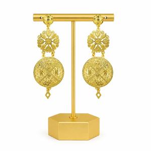 Wholesale 14K 18K 24K <b>Gold</b> Plated Forming <b>Dangle</b> <b>Earrings</b> Fashion <b>Dangle</b> <b>Earrings</b> African & Turkish Design <b>Gold</b> Filled <b>Earrings</b> - Product Image 1