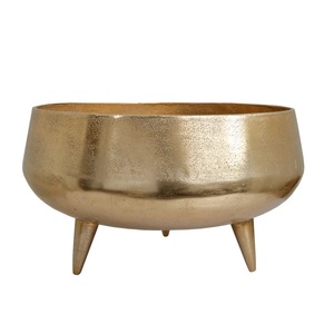 Offre d'usine : Jardinière en métal style shabby chic, finition or mat galvanisé, avec poignée décorative à volutes, pour extérieur/intérieur - Product Image 6