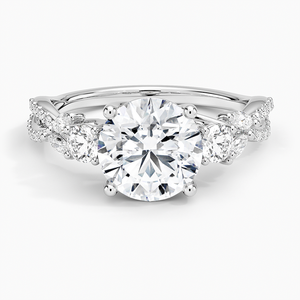 Signature 925 Sterling Silver Three Stone <b>Diamond</b> <b>Ring</b> Luxury Wedding Engagement Fine Jewelry Classic Anniversary Gift - Product Image 4