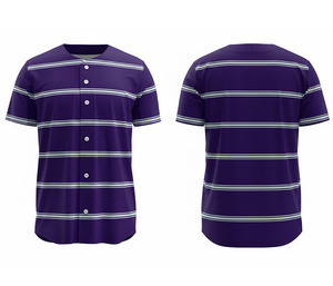Athletic Sublimated Baseball Shirt – OEM Sportswear Manufacturer with Custom Logo & Numbers | Breathable Polyester Base - Product Image 2