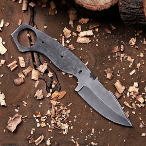 Kit de couteau tactique à lame vierge en acier 1095, forgé, à lame pleine, pour personnalisation, couteau de chasse à lame fixe, OEM/ODM - Product Image 2