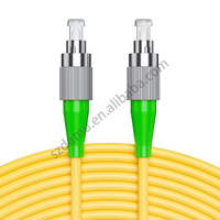 Kabel Serat Optik DAMU G657A2 Tahan Tekuk Singlemode PC Polish 2.0mm 3.0mm PVC LSZH Konektor FC FTTH RoHS/ISO9001
