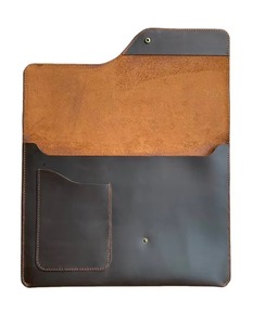 Business Notebook Magnetic Sling Pouch Durable Waterproof Vintage Genuine Leather <b>Laptop</b> Protective <b>Sleeve</b> for Daily Use LS-0275 - Product Image 3