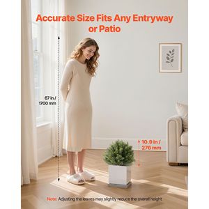 Árboles de Ciprés Artificiales de 16 Pulgadas, 2 Juegos de Arbustos Artificiales, Plantas en Maceta, Árboles Artificiales de Seda con Aspecto Realista - Product Image 5