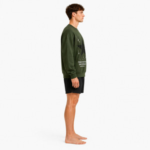 Sweat-shirt à col rond pour homme, imprimé numérique, 100% coton molletonné, coupe classique, pull-over, logo personnalisé, streetwear, fabricant OEM - Product Image 3