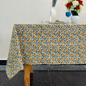 Handmade Modern Style Customizable Pure Cotton <b>Tablecloth</b> Beautiful Indian Farmhouse <b>Wedding</b> Home Hotel Party - Product Image 2