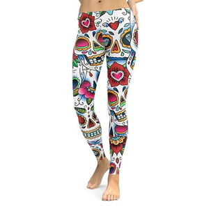 Nuevos Leggings Casuales de Cintura Media para Mujer 2025, de Alta Calidad, Sublimados, Servicio OEM, Pantalones Deportivos de Algodón/Fibra de Bambú para Adultos - Product Image 4