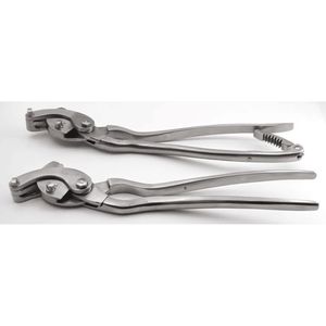 Aplicador de anillos de castración al por mayor, Elastrator, Pinzas de castración, Aplicador de anillos de goma, Acero estañado, Longitud 8.75 pulgadas, Veterinario - Product Image 1
