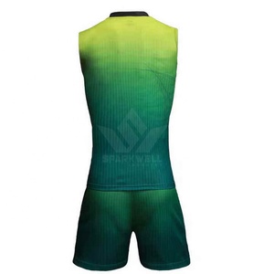 Custom Yellow Volleyball Jersey Tank Top Sublimated Moisture Wicking 100% Polyester Unisex Adult All-Season <b>Athletic</b> Sports - Product Image 6
