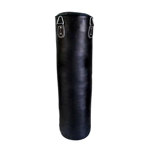 Sac de frappe en cuir épais pour la boxe, 4ft 5ft 6ft, suspendu, pour l'entraînement de Muay Thai et de Kickboxing, du fabricant OEM - Product Image 6