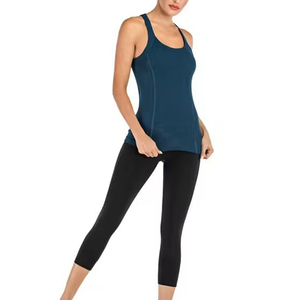 Débardeurs pour femmes tendance, best-sellers, avec logo, coupe ajustée, unis, longs, pour le fitness et l'entraînement, 100% respirants, durables, OEM - Product Image 5