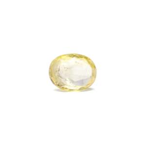 Natural Yellow Sapphire 7.4 Carat Oval Cut Loose Gemstone for Fine Jewelry - Product Image 1