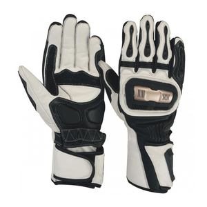 Guantes de Motocicleta de Cuero Hechos en Fábrica para Motociclismo, Motocross, Unisex, Dedos Completos, Antideslizantes, Resistentes al Desgaste, Tácticos - Product Image 1