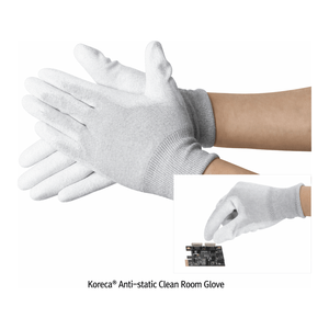 Guante Antiestático para Cuarto Limpio Koreca - Nailon y Carbono con Recubrimiento de PU en la Palma para Ensamblaje de Precisión - Product Image 2
