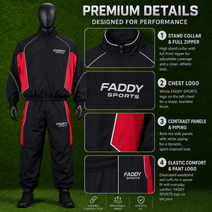 Ensemble de survêtement en nylon personnalisé avec logo pour hommes, vêtements de sport, tenue de jogging, vêtements d'entraînement, veste et pantalon - Product Image 4