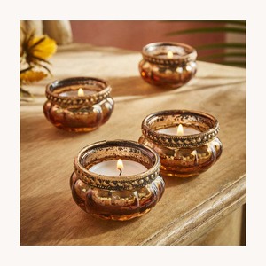 Stylish Hammered Metal <b>Tealight</b> Candle Holder New Design Customized Decorative <b>Tealight</b> Stand New Arrival - Product Image 1
