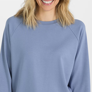 Sudadera para mujer al mejor precio con su logotipo, servicio OEM, manga larga, cuello redondo, sudadera premium para mujer con logotipo personalizado impreso - Product Image 6