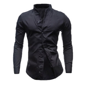 Chemise à manches longues boutonnée pour homme, décontractée, respirante, pour le travail, infroissable, col classique - Product Image 6