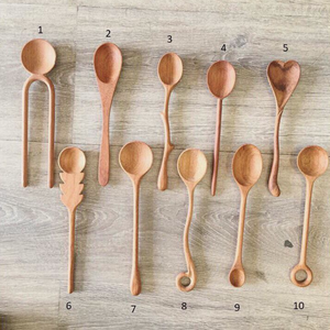 Cuchara de Madera Vietnamita para Mezclar y Servir Ensaladas, Utensilio de Cocina Hecho a Mano, Ecológico - Product Image 6