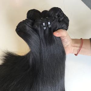 Extensions de cheveux Remy vietnamiennes droites en os noir soyeux tissage de cheveux vierges de luxe pour les perruques avant en dentelle pour femmes - Product Image 6