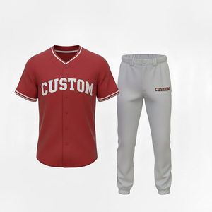 Ensembles d'uniformes de baseball/softball personnalisés de haute qualité, imprimés, grande taille, unisexe adulte, 100 % polyester, anti-humidité, été - Product Image 6