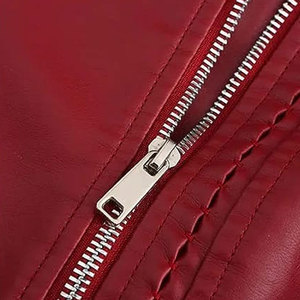 Chaqueta de Invierno Transpirable de Cuero Genuino para Mujer, Fabricante OEM ODM, Abrigo de Motociclista a la Moda, Logotipo Personalizado, Marca Privada - Product Image 3