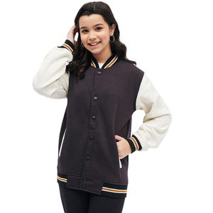 Chaqueta universitaria de cuero premium para mujer al por mayor con puños de punto acanalado, chaqueta bomber de invierno, proveedor B2B con logotipo personalizado - Product Image 1