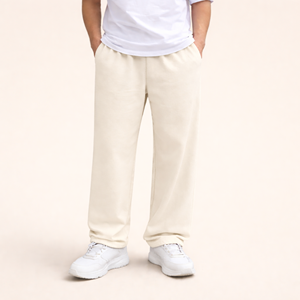OEM Custom Logo Puff Print <b>Oversize</b> <b>Sweatpants</b> Basic Sports Casual Pants with Pockets Solid Color - Product Image 4