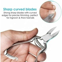 Nuevo barril de uñas de acero inoxidable de grado alemán, pinza para uñas de los pies, cortadora afilada, instrumentos de Podología, embalaje natural