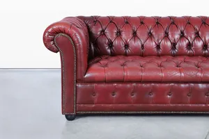 Nueva llegada de lujo moderno de tres plazas Buff de cuero genuino sofá muebles de sala de estar - Product Image 3