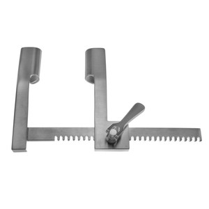 Retractor de esternotomía Cooley con brazos y cuchillas de aluminio, instrumento torácico ligero ZETOMEDPRO - Product Image 1