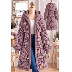 Suéteres 100% acrílico o algodón, calibre 12, para mujer, los más modernos, informales, para la temporada de invierno, proveedor de Bangladesh. - Product Image 6