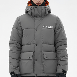 Chaqueta Térmica Acolchada para Hombre, 100% Poliéster, Alto Aislamiento, Invierno, Estilo Americano y Europeo, Chaqueta Acolchada Moderna para Hombre 400T - Product Image 4